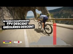 A drone's eye view of Clue de Gréolières descent | 2024 IM WC Nice Bike Course Preview