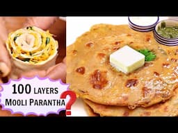 100 layer Mooli Paratha Recipe | मूली का पराँठा बनाने का आसान तरीक़ा | Winter Recipe | CookWithNisha