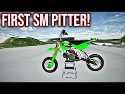 RIDING THE FIRST EVER SUPERMOTO PITBIKE!? (MXBIKES)