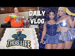 DAILY VLOG- Dancehall Queen Nikki Birthday Party + Christmas Cake Preparation + Grocery Haul