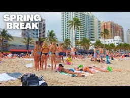 4K Spring Break 2024 WALK Fort Lauderdale Beach