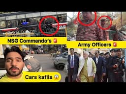 Narendra modi spotted in delhi with black commando’s 😱 | Modi ji ka kafila 🔥 | Dhruv Bhati