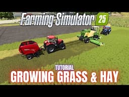 GROWING GRASS & HAY - TUTORIAL - Farming Simulator 25