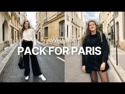 WHAT TO WEAR FOR YOUR FALL / WINTER TRIP TO PARIS | what to pack for Paris (carry-on friendly)