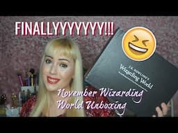 NOVEMBER HARRY POTTER WIZARDING WORD CRATE UNBOXING