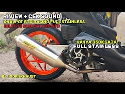 CEK SOUND KNALPOT STD RACING FULL STAINLESS BY DGR  EXHAUST || MODIFIKASI BEAT KARBU