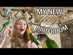 BIRD ROOM TOUR 2023!! (In My New House!)