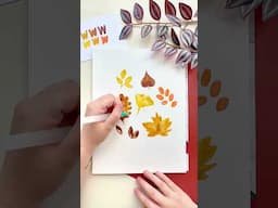 Easy Autumn Leaves Artwork by Tombow