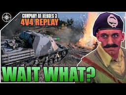 Brummbar the Tank Killer??? | 4V4 Winter Line | Company of Heroes 3 Replays #42