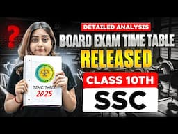 CLASS 10TH SSC BOARD EXAM TIME TABLE RELEASED🔥 | MAHARASHTRA BOARD EXAM TIME TABLE 2024-2025📖