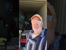 Shipping Container arrives on Off Grid Property #offgridbuild #arizona #shorts