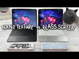 M4 iPad Pro 13" Nano Texture Screen Unboxing and Review + Apple Pencil Pro + Magic Keyboard ✨