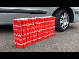 COCA COLA VS CAR, Coca Cola Zero, PowerAde, Fanta, Sprite, Fruko and Mentos Underground