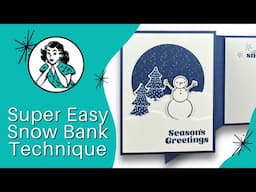 🔴 Create Layered Snow Banks On Your Winter-Themed Cards The Easy Way