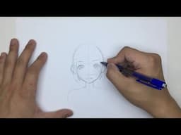 How To Draw Anime Girl Face [Slow Narrated Tutorial]