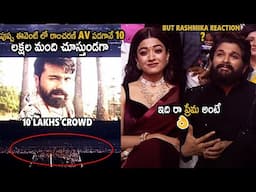 Allu Arjun And Rashmika Crazy Reactions On Ram Charan's Rangastalam In Sukumar AV @Pushpa 2 Event