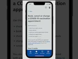 How to book a COVID-19 vaccine appointment | NHS #nhs #nhsapp