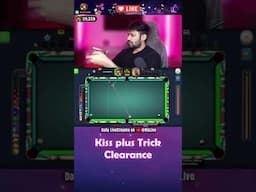 🔥Kiss plus Trick Clearance 🔥 8 ball pool GamingWithK #8ballpool #gamingwithk #trickshots #kissshot