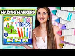 Testing CRAYOLA MARKER MAKER Craft Kit - Make Your Own Custom Markers!