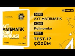 Hız Yayınları Ayt Matematik | Test-17 Çözümleri ​⁠​⁠​⁠