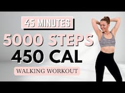 🔥5000 STEPS WALKING WORKOUT🔥WALKING EXERCISE FOR WEIGHT LOSS🔥KNEE FRIENDLY🔥NO JUMPING🔥FAT BURNING🔥