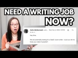 Here's What I Do if I Need a Writing Job DESPERATELY| Watch me get a writing job in 24 hours