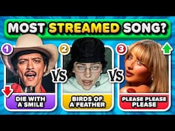 Which is the MOST STREAMED SONG? 🎧 SPOTIFY Most Popular Songs | Music Quiz