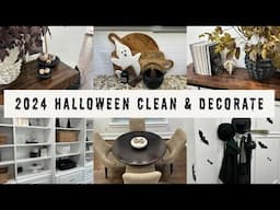 HALLOWEEN 2024 🎃 CLEAN AND DECORATE WITH ME | HALLOWEEN DECORATING IDEAS | FALL DECOR #halloween2024