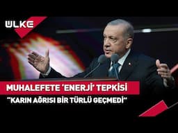 Erdoğan'dan Muhalefetin Enerji Eleştirisine Tepki "Karın Ağrısı Bir Türlü Geçmedi"