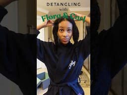 Finger detangling my natural hair with ease. Flora and Curl product review. #naturalhaircare #hair