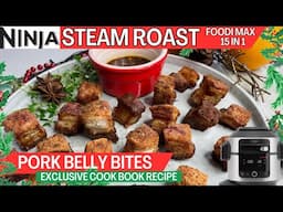 PORK BELLY BITES *EXCLUSIVE CHRISTMAS COOK BOOK RECIPE* | Steam Roast NINJA FOOD | Crunchy Crackling