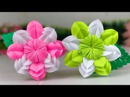 Beautiful Paper Flower Making  🌸 / Paper Craft / Paper Flower