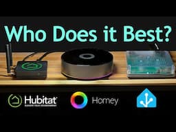 Three Hubs. One Automation.   Hubitat vs Homey Pro vs. Home Assistant