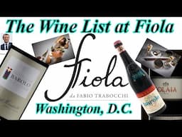 The Wine List at Fiola, Washington D.C. Michelin Star, Modern Cuisine, and Italian Wine for days!