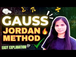 14. Gauss Jordan Method in Numerical Methods | Numerical Analysis Playlist