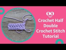 Crossed Half Double Crochet Tutorial