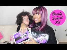 WHAT’S  IN MY BEAUTY SCHOOL KIT! (2024) #haul #cosmetology #beautyschool