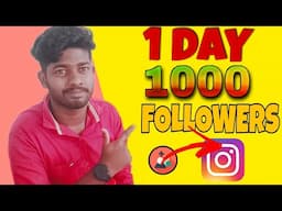 1DAY 1000 FOLLOWERS 😱🔥 | How to get followers on INSTAGRAM Malayalam - KARTHYYTUBE