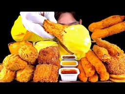 ASMR 바삭 치필링 후라이드 닭다리🍗대게다리튀김 함박튀김 새우튀김 치즈 찍먹방! Fried Chicken Nuggets Fried Shrimp Fried Meat MuKBang!