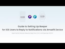 Use Zepp Flow on Your Amazfit Smartwatch to Reply to iOS Instant Messages | Beeper Tutorial