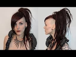 Steampunk Hairstyle Tutorial | An Undercut Steampunk High Ponytail