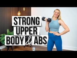 30 min. STRONG Upper Body & Abs | Follow Along & BUILD MUSCLE | Strength Training at Home