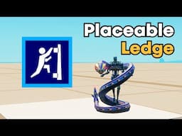 How do you use the Placeable Ledge Device in Fortnite Creative?