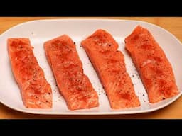 It's so delicious❗I never knew salmon can be this tasty😋 Super easy fish recipe!