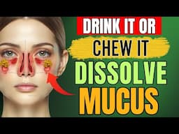 Drink It or Chew It Dissolve Mucus Your Sinus, Chest & Lungs Will Love You (not what you think)