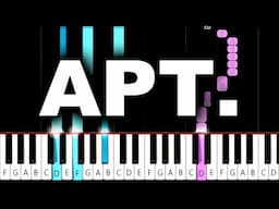 ROSÉ & Bruno Mars - APT. - Piano Tutorial