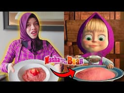 NGIKUTIN RESEP MASHA AND THE BEAR IN REAL LIFE #BUBURPINK