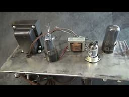 Vintage Gibson Skylark GA-5 tube 6V6 Fender Champ style guitar amp repair recap & test