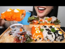 SUSHI ROLL (ASMR EATING SOUNDS) NO TALKING | SAS-ASMR