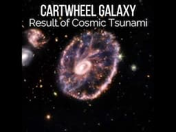 Cartwheel Galaxy: Result of Cosmic Tsunami  #hubble #space #galaxy